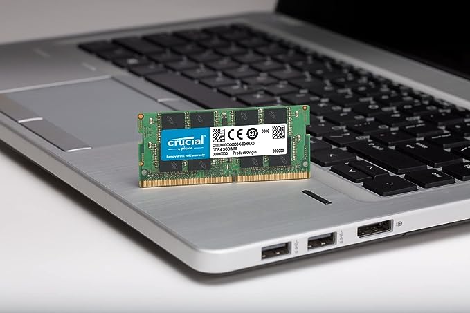 Barrette mémoire SODIMM 8Go DDR4 Crucial PC4-25600 (3200 Mhz) (Vert)