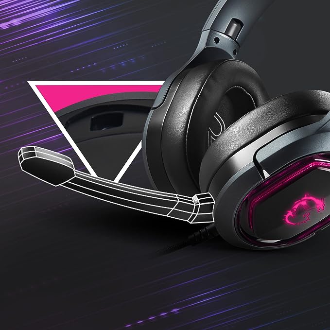 Casque Gamer filaire MSI Immerse GH50 RGB (Noir)