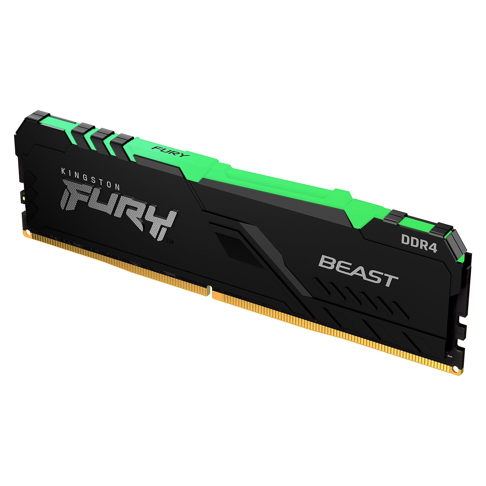 Barrette mémoire 8Go DIMM DDR4 Kingston Fury Beast RGB PC4-25600 (3200 Mhz) (Noir)