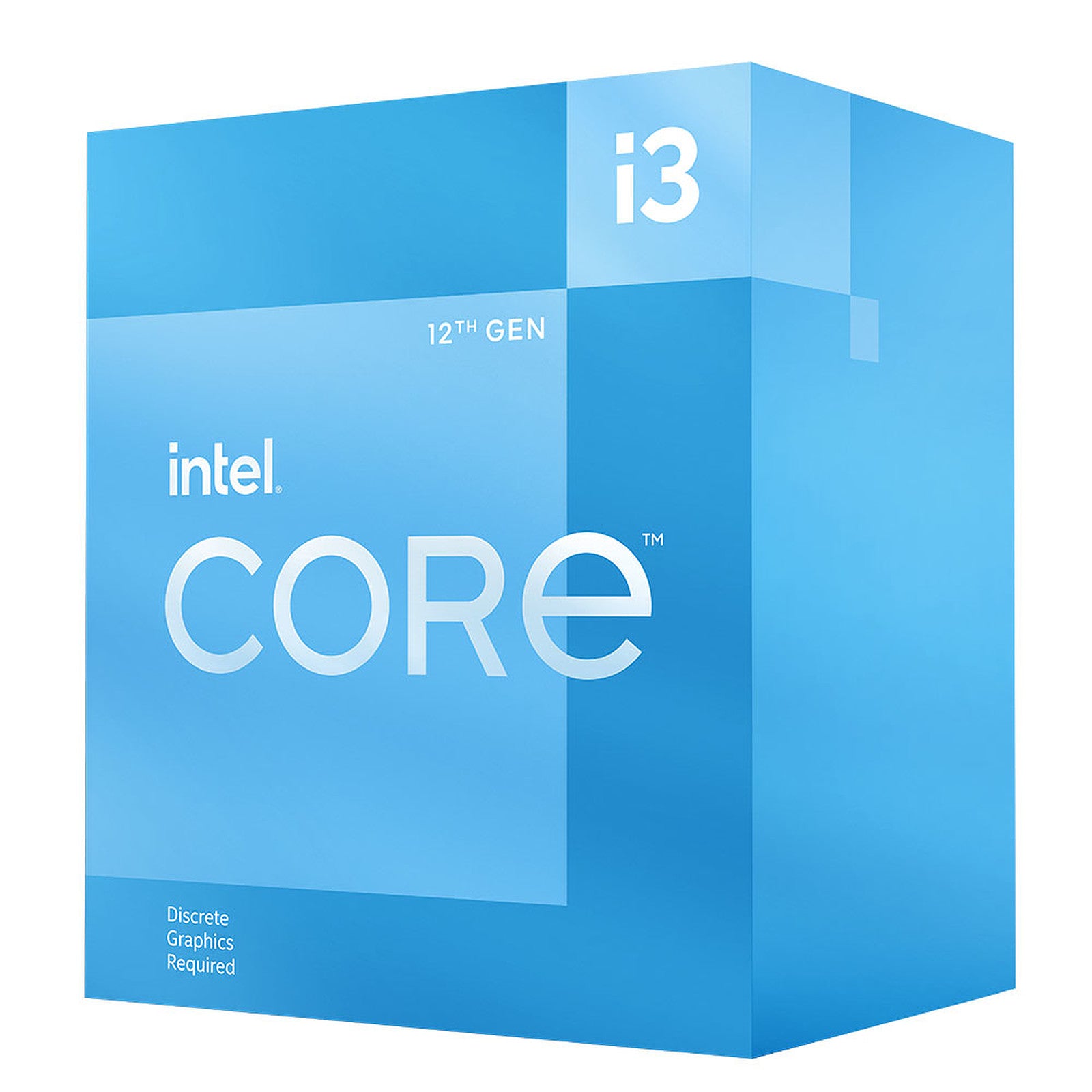 Processeur Intel Core i3-12100F Alder Lake-S (3,3Ghz) (Sans iGPU) Version OEM (Tray)