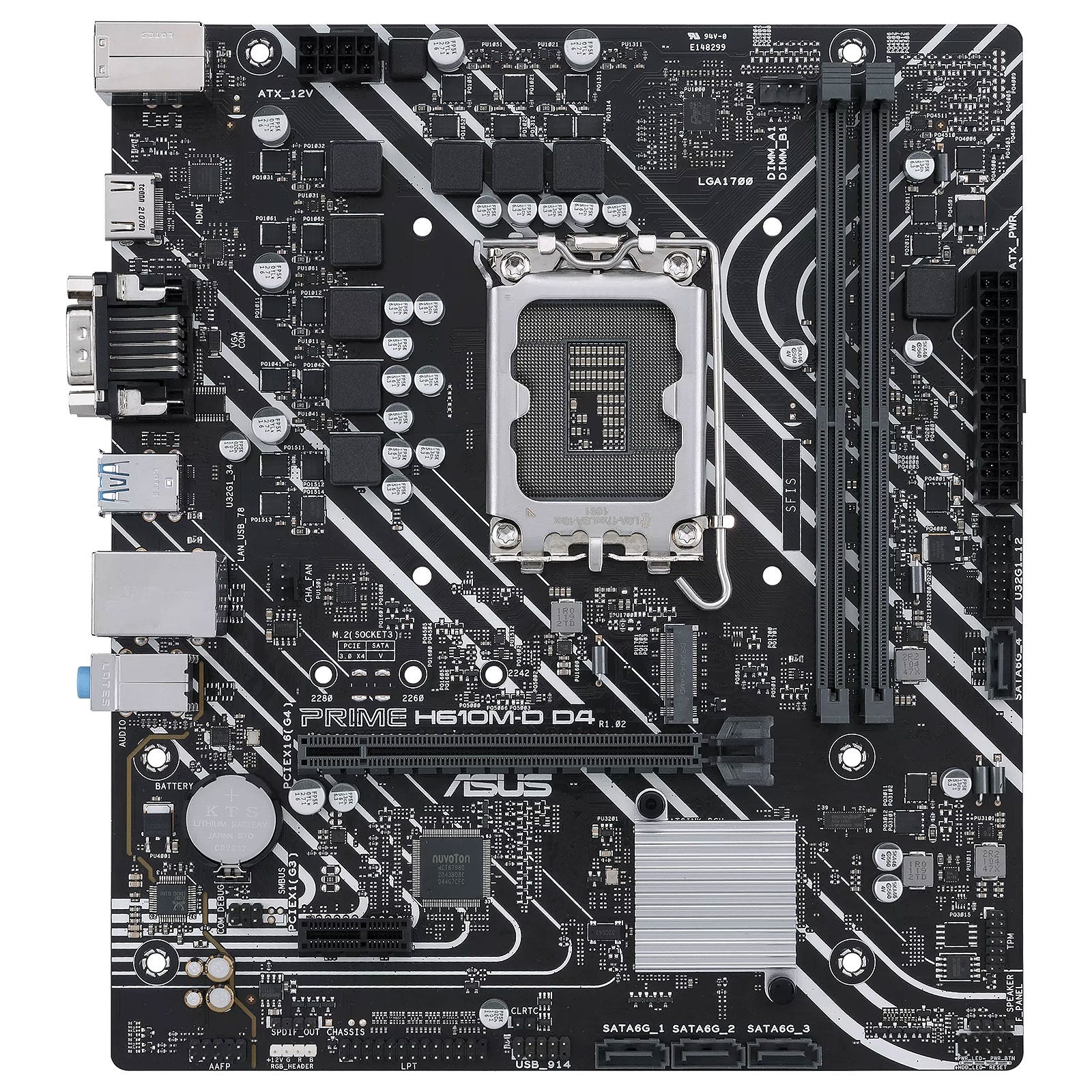 Carte Mère Asus Prime H610M-D D4 (Intel LGA 1700) Micro ATX