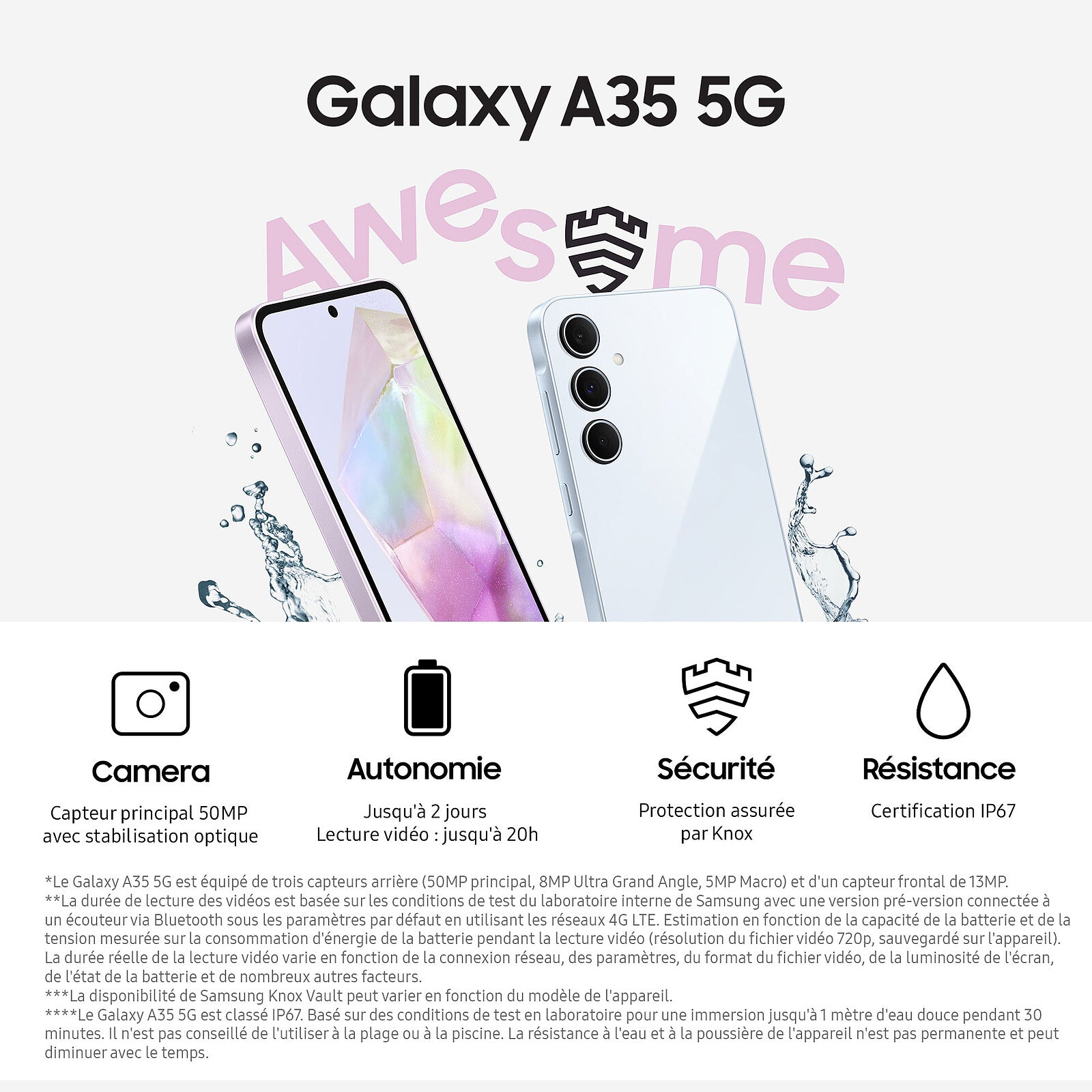 Samsung Galaxy A35 5G (8 Go / 256 Go)