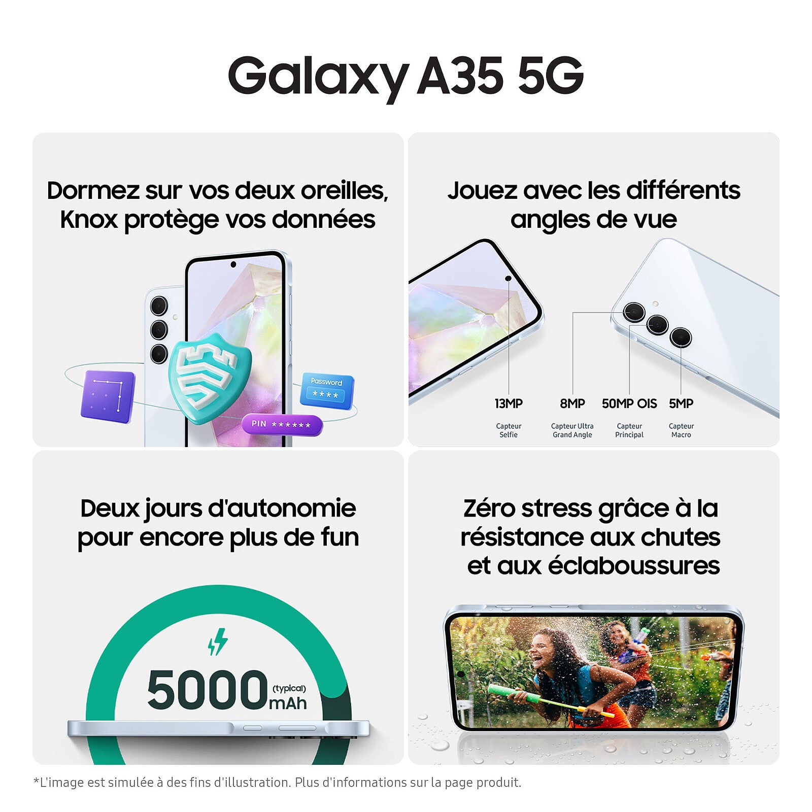 Samsung Galaxy A35 5G (8 Go / 256 Go)